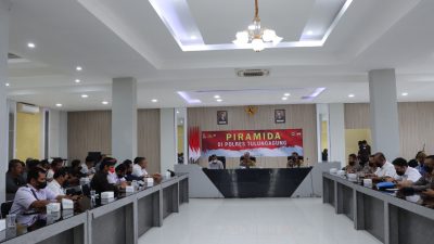 Gelar Piramida, Polres Tulungagung Ajak Media Ciptakan Kamtibmas yang Kondusif