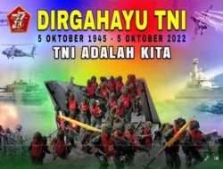 Seluruh Keluarga Besar LSM Siti Jenar dan Seluruh Crew Awak Media Yang Tergabung Dalam Siti Jenar Group Mengucapkan Selamat Dirgahayu TNI yang Ke 77.TNI adalah Kita