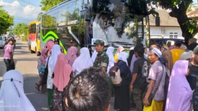 APEL KESIAPAN & PENGAMANAN PEMBERANGKATAN SANTRI MENUJU PONPES SALAFIYAH SYAFI’IYAH SUKOREJO DI JLN. STADION WIRODIPURO KECAMATAN BESUKI DILAKSANAKAN PAGI INI