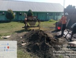 Sangat Miris !!! Pembangunan Gedung SMP 2 Mangaran Yang Dikerjakan CV. CAHAYA BARU Tidak Sesuai Standar