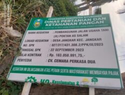 Di Duga Pekerjaan C.V Cemara Tidak Sesuai Speck