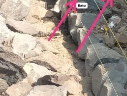 Di Duga Proyek Siluman Tidak Sesuai Speck, Di wilaya Jalan pantura Saletreng, Kabupaten Situbondo