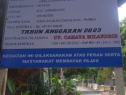 Pekerjaan Hotmix CV.Cahaya Milandreie Di Duga Asal Jadi