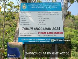 Lemahnya Pengawasan dari Pihak Dinas menjadi Salah satu faktor maraknya korupsi Jasa Konstruksi di Situbondo