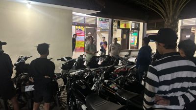 Patroli Malam Minggu Polsek Besuki Cegah Miras dan Balap Liar