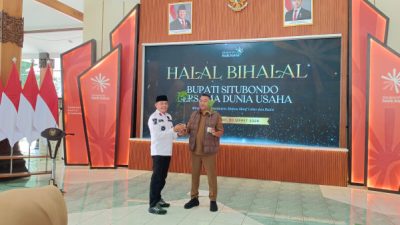 Perhutani Bondowoso Serahkan 1.000 Bibit Jati dan Mahoni pada Halal Bi Halal Pemkab Situbondo