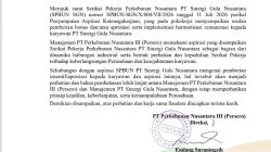 Fasilitasi HM Nasim Khan Berlanjut ke Respons Resmi PTPN III, Aspirasi SPBUN SGN Kini Masuki Tahap Pembahasan Dijajaran Direksi