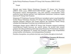 Fasilitasi HM Nasim Khan Berlanjut ke Respons Resmi PTPN III, Aspirasi SPBUN SGN Kini Masuki Tahap Pembahasan Dijajaran Direksi